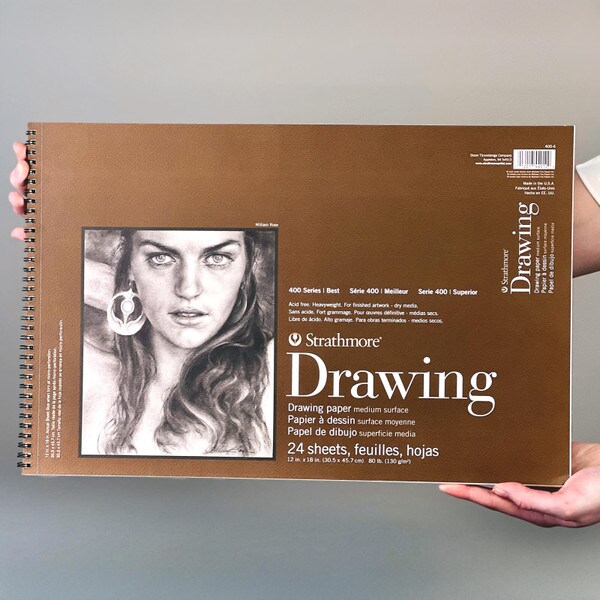 Strathmore DRAWING PAD 12X18 inch, 24 pgs